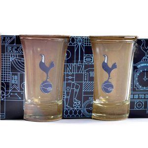 1 Pair of Tottenham Hotspur FC Official Shot Glasses